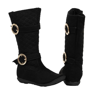 Foto 4 | Foto 4 | Botas Corte Largo Negras Casuales Modernas para Niña