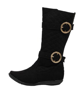 Foto 3 | Foto 3 | Botas Corte Largo Negras Casuales Modernas para Niña