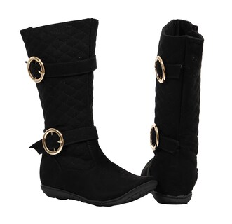 Foto 4 | Foto 4 | Botas Corte Largo Negras Casuales Modernas para Niña