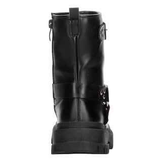 Foto 7 | Foto 7 | Botas Niña Tropicana Negro Doble Hebilla Zipper Plataforma Negro