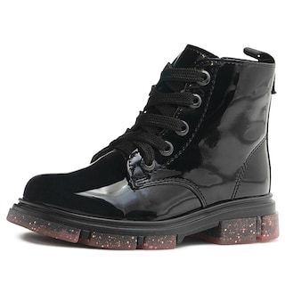 Foto 3 | Foto 3 | Bota Para Niña Charol Negro Suela Con Glitter Antiderrapante Negro