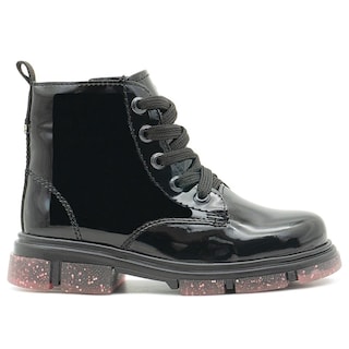 Foto 6 | Foto 6 | Bota Para Niña Charol Negro Suela Con Glitter Antiderrapante Negro