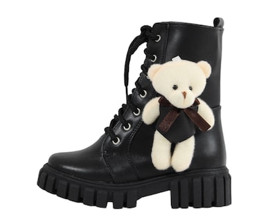 Foto 3 | Foto 3 | Botas Niña Sttivali 015 Negro Osito De Peluche