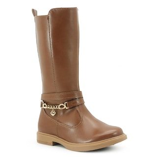 Foto 5 | Foto 5 | Bota Alta Para Niña Yuyin Casual Ajuste Cierre Tacón Bajo Beige
