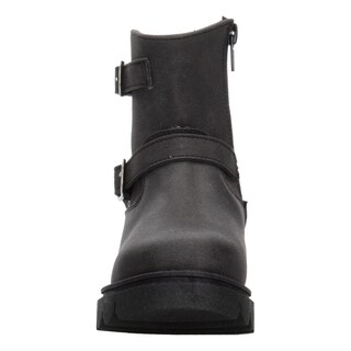 Foto 6 | Foto 6 | Bota Casual Niña Jakuna Negro Doble Hebilla Tacón 3cm Urbano Negro