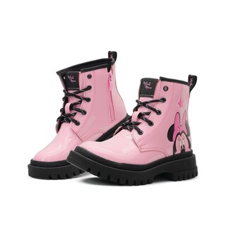 Foto 1 | Foto 1 | Bota Para Niña Minnie Mouse Charol Rosa Suela Chunky Rosa