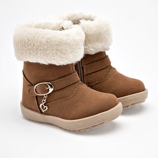 Foto 2 | Foto 2 | Yondeer Botitas Para Bebé Niña Camel Blanco