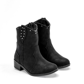 Foto 2 | Foto 2 | Niñas Fashion Bota Para Niña Negro