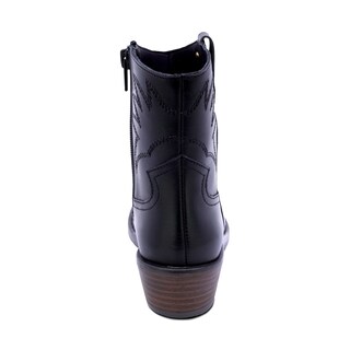 Foto 4 | Foto 4 | Botines Coqueta Para Niña De Piel Color Negro Mirta Con Diseño Western