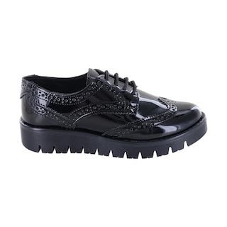 Foto 2 | Foto 2 | Zapatos para Niña Coqueta Charol con Agujetas Negro