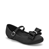 Miss Pink Zapato Para Niña Negro Satin, Código 120614-1