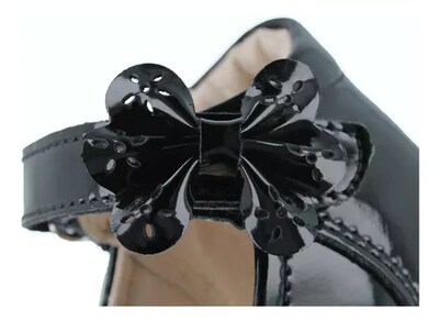 Foto 6 | Foto 6 | Flats Balerina Coqueta 181510-c Negro Casual Niña Vestir Charol