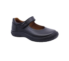 Zapato Escolar de Piel Coqueta Negro para Niña