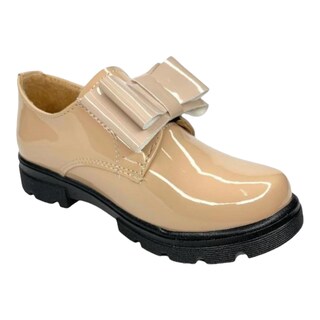 Foto 1 | Foto 1 | Zapato Para Niña Ajuste Con Resorte Con Flores Piel Beige Las Cuatas