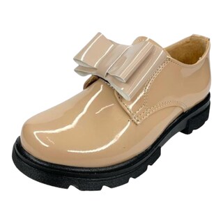 Foto 8 | Foto 8 | Zapato Para Niña Ajuste Con Resorte Con Flores Piel Beige Las Cuatas