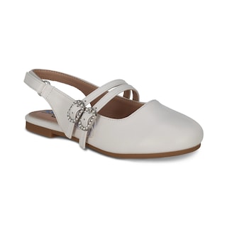 Foto 1 | Foto 1 | Balerina Para Niña Coqueta 202100-b Color Blanco Con Ajuste De Hebilla