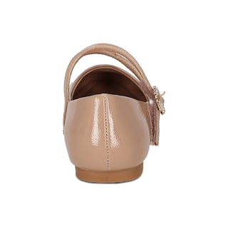 Foto 4 | Foto 4 | Balerina Para Niña Coqueta 202102-l Color Beige Con Ajuste Doble De Hebilla