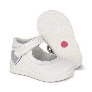 Foto 6 | Foto 6 | Zapato Casual Para Niña Coqueta 955801-b Color Blanco Con Detalles Y Ajuste Velcro