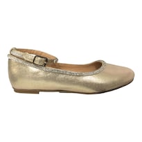 Flat Para Niña Color Oro Patey Girls
