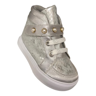 Foto 4 | Foto 4 | Tenis Bota Color Plata Para Niña Patey Girls