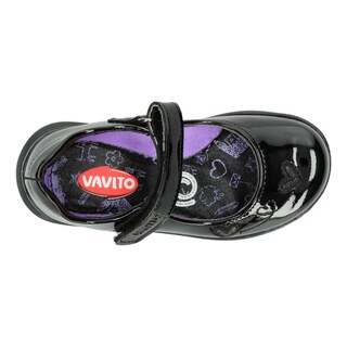 Foto 8 | Foto 8 | Zapato Escolar Vavito Negro Velcro Para Niña T15-18 Negro