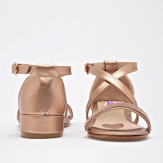 Foto 4 | Foto 4 | D'monas Zapato De Graduación Para Niña Dorado Rosa