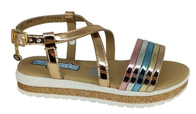 Foto 1 | Foto 1 | Sandalias Coqueta 112305-V Doradas para Niña