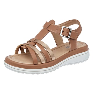 Foto 1 | Foto 1 | Yuyin Sandalia Para Niña Camel Dorado Rosa, Código 117413-1