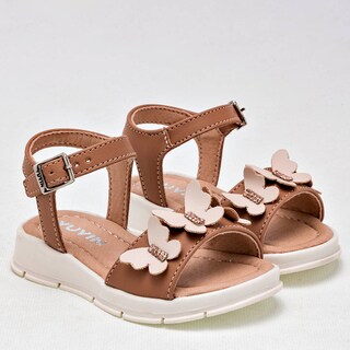 Foto 2 | Foto 2 | Sandalias Yuyin Cafés para Bebé Niña