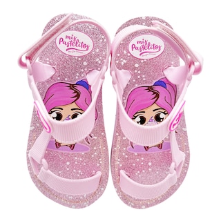 Foto 2 | Foto 2 | Sandalias Mis Pastelitos Rosas con Glitter para Niñas