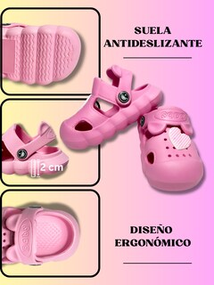 Foto 7 | Foto 7 | Sandalias Para Niña Ligersa Y Antideslizantes Eva Sand-1024 Color Rosa Con Pines Decorativos