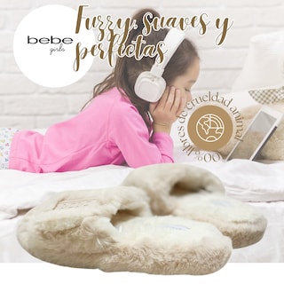 Foto 4 | Foto 4 | Pantuflas Marca Bebe Girls! Original, Sandalias Acolchadas