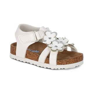 Foto 1 | Foto 1 | Sandalia Para Niña Coqueta 200100-b Color Blanco Con Detalles Y Ajuste Velcro