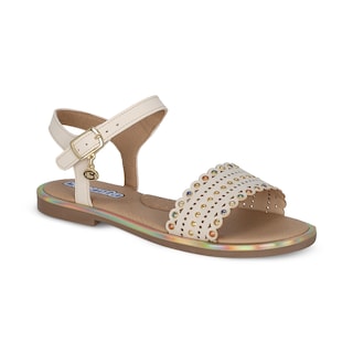 Foto 1 | Foto 1 | Sandalia De Niña Coqueta 112517-l Color Beige Con Ajuste De Hebilla