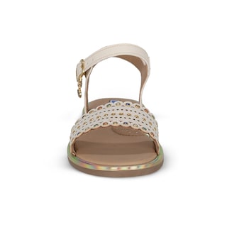 Foto 3 | Foto 3 | Sandalia De Niña Coqueta 112517-l Color Beige Con Ajuste De Hebilla