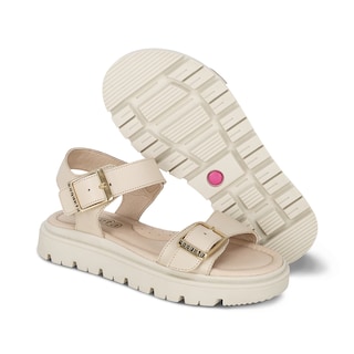 Foto 6 | Foto 6 | Sandalia Para Niña Coqueta 112800-l Color Beige Con Doble Ajuste De Hebilla