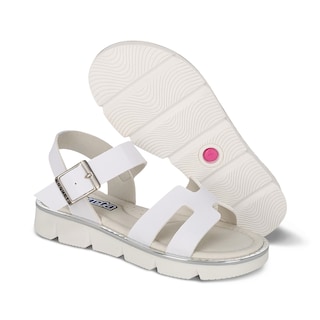 Foto 6 | Foto 6 | Sandalia Para Niña Coqueta 112900-b Color Blanco Con Ajuste De Hebilla