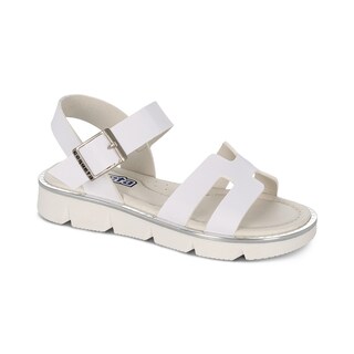 Foto 1 | Foto 1 | Sandalia Para Niña Coqueta 112900-b Color Blanco Con Ajuste De Hebilla
