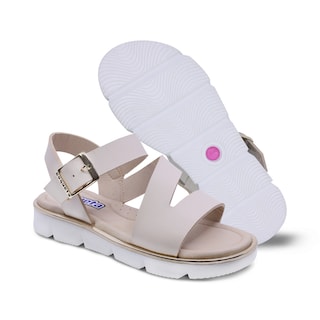 Foto 6 | Foto 6 | Sandalia De Niña Coqueta Color Beige 112901-l Con Ajuste De Hebilla