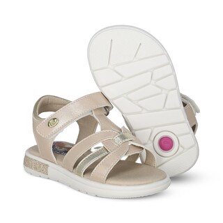 Foto 6 | Foto 6 | Sandalia Para Niña Coqueta 103902-s Color Oro Con Ajuste Velcro