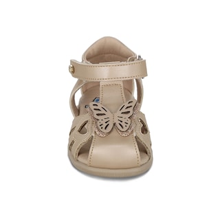 Foto 3 | Foto 3 | Sandalia Para Niña Coqueta 973020-l Color Beige Con Ajuste Velcro Y Detalles