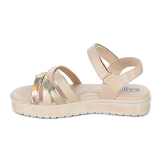 Foto 5 | Foto 5 | Sandalia Casual Para Niña Coqueta Color Oro 112300-o Con Ajuste Velcro