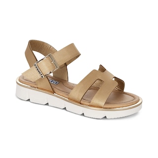 Foto 1 | Foto 1 | Sandalia Para Niña Coqueta 112900-s Color Oro Con Ajuste De Hebilla