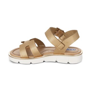 Foto 5 | Foto 5 | Sandalia Para Niña Coqueta 112900-s Color Oro Con Ajuste De Hebilla