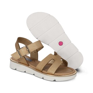 Foto 6 | Foto 6 | Sandalia Para Niña Coqueta 112900-s Color Oro Con Ajuste De Hebilla