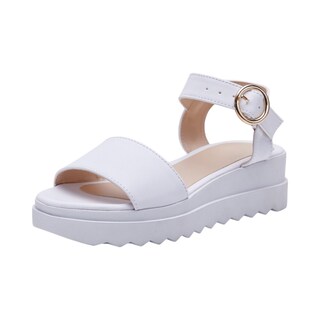 Foto 4 | Foto 4 | Sandalia Calzado Watanabe Color Blanco Niña Plana Satín