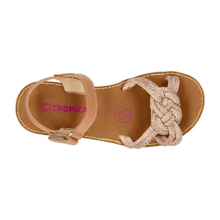 Foto 8 | Foto 8 | Sandalias Tropicana Beige Casual para Niña