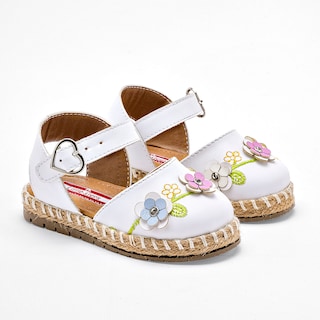 Foto 1 | Foto 1 | Little-steps Sandalia Para Bebé Niña Blanco Multicolor Cod.132414