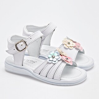 Foto 1 | Foto 1 | Danielitos Shoes Sandalia Para Bebé Niña Blanco Multicolor Cod.133334