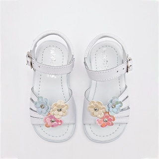 Foto 2 | Foto 2 | Danielitos Shoes Sandalia Para Bebé Niña Blanco Multicolor Cod.133334